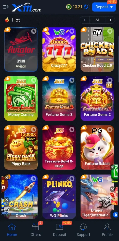 X111 game